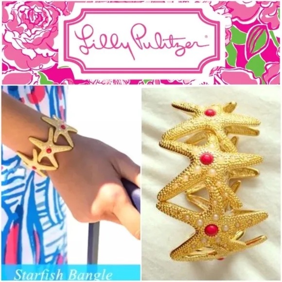 Lilly Pulitzer Jewelry - NWT LILLY PULITZER STARFISH CUFF GOLD